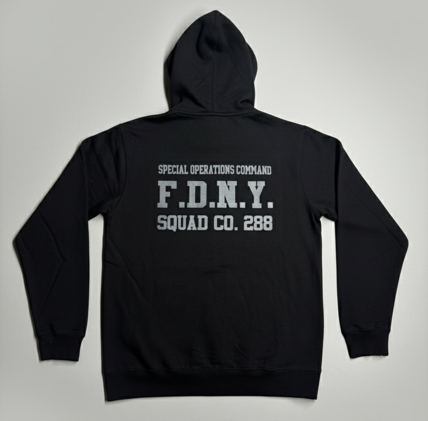 Zip-up Hoodie - BlackLarge